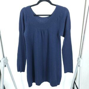 Central Park West 100% Cashmere Swing/Shift Long Sleeve Sweater Dress/Tunic M